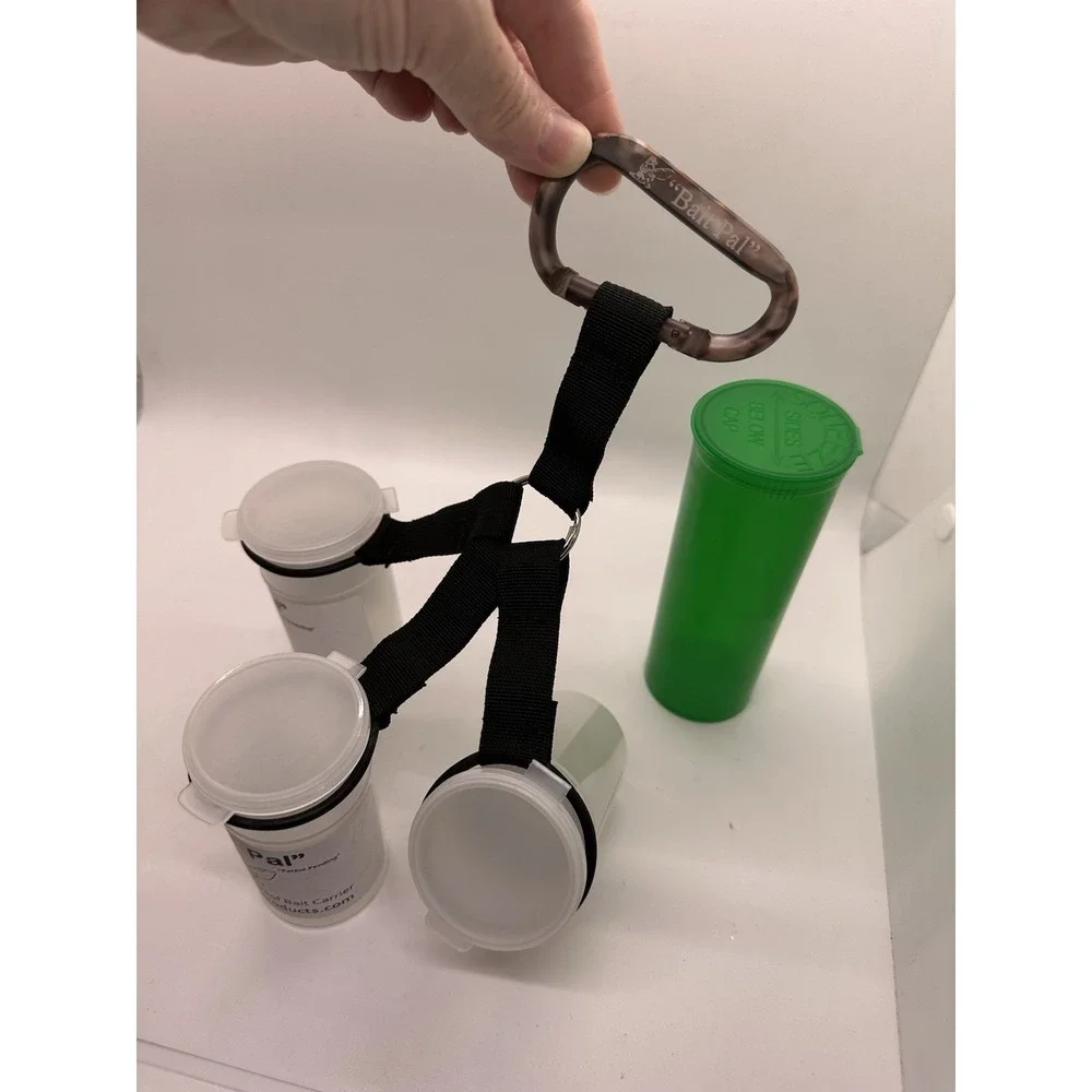 Bait Pal‎ Portable Waterproof Bait Carrier 3 Container System Fishing Holder